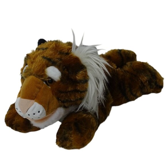 The Petting Zoo Tiger Plush Hand Puppet Recycled Materials 15 inch Ages 3 & Up N - Picture 1 of 14